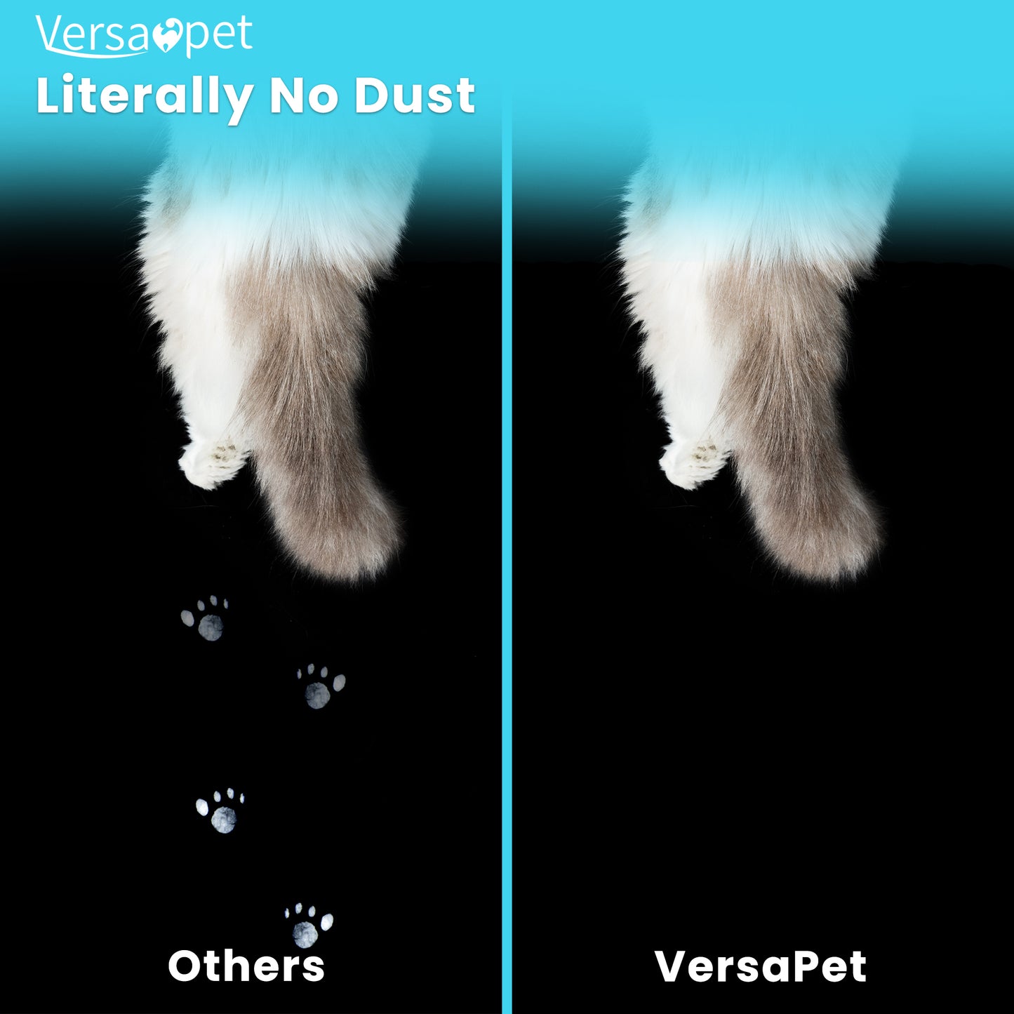 VersaPet Cassava Cat Litter - Detect Urine Blood | No Dust | Superb Clumping | Fragrance-Free | Strong Odor Control | Plant Based  (3bags, 14lb/bag)