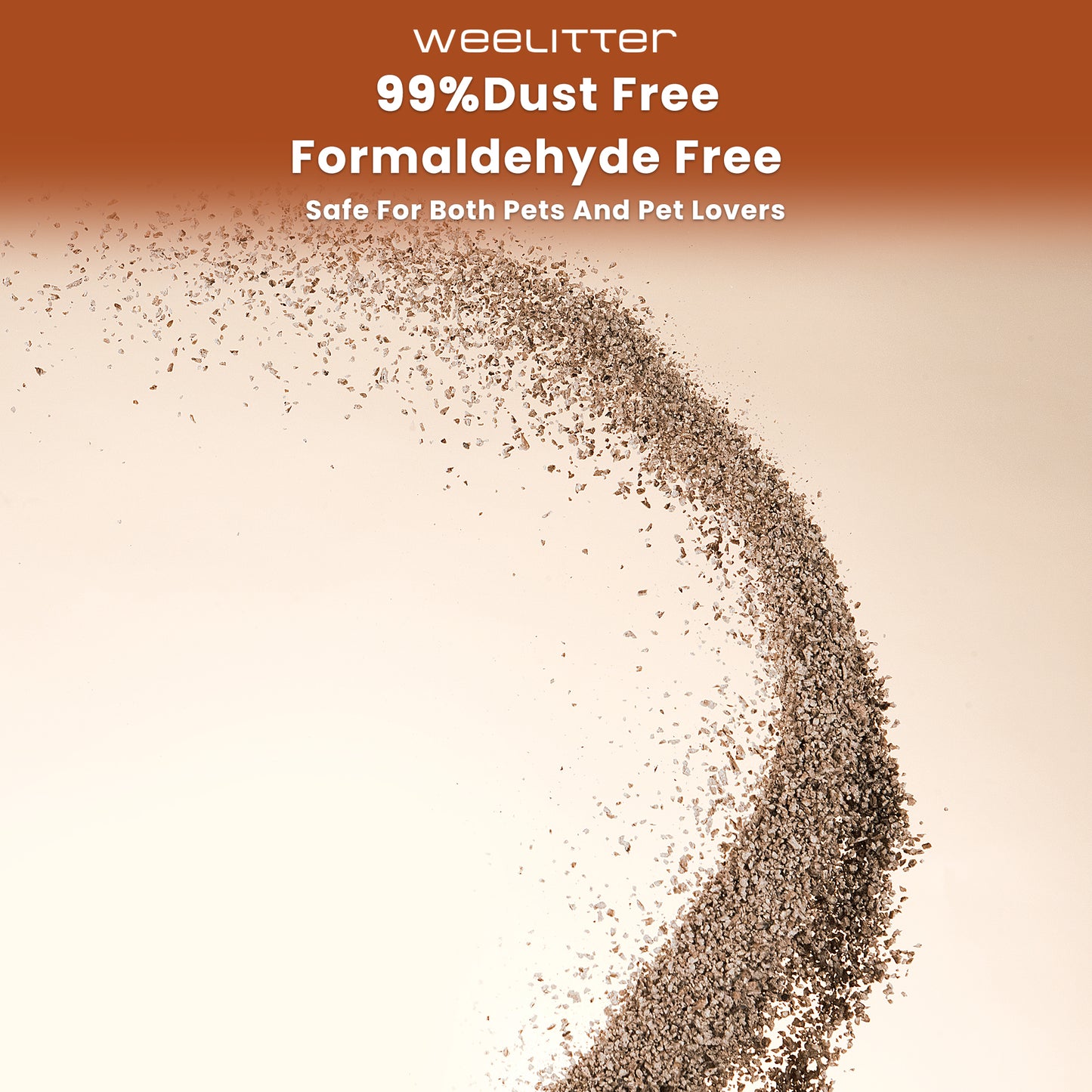 WeeLitter Coffee Cat Litter | Natural Flushable-Housebreaking Extra Clumping Pellet Litter | Dust Free Cat Litter | Ultra Absorbent Water Flushable (3bags, 14lb/bag)