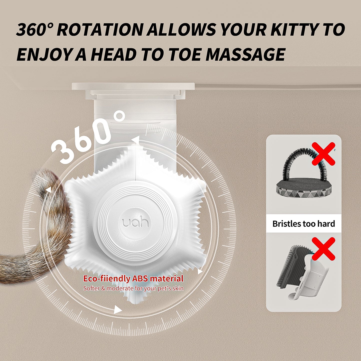 Uah Pet - FURMATIC Automatic Self Groomer Cat Brush