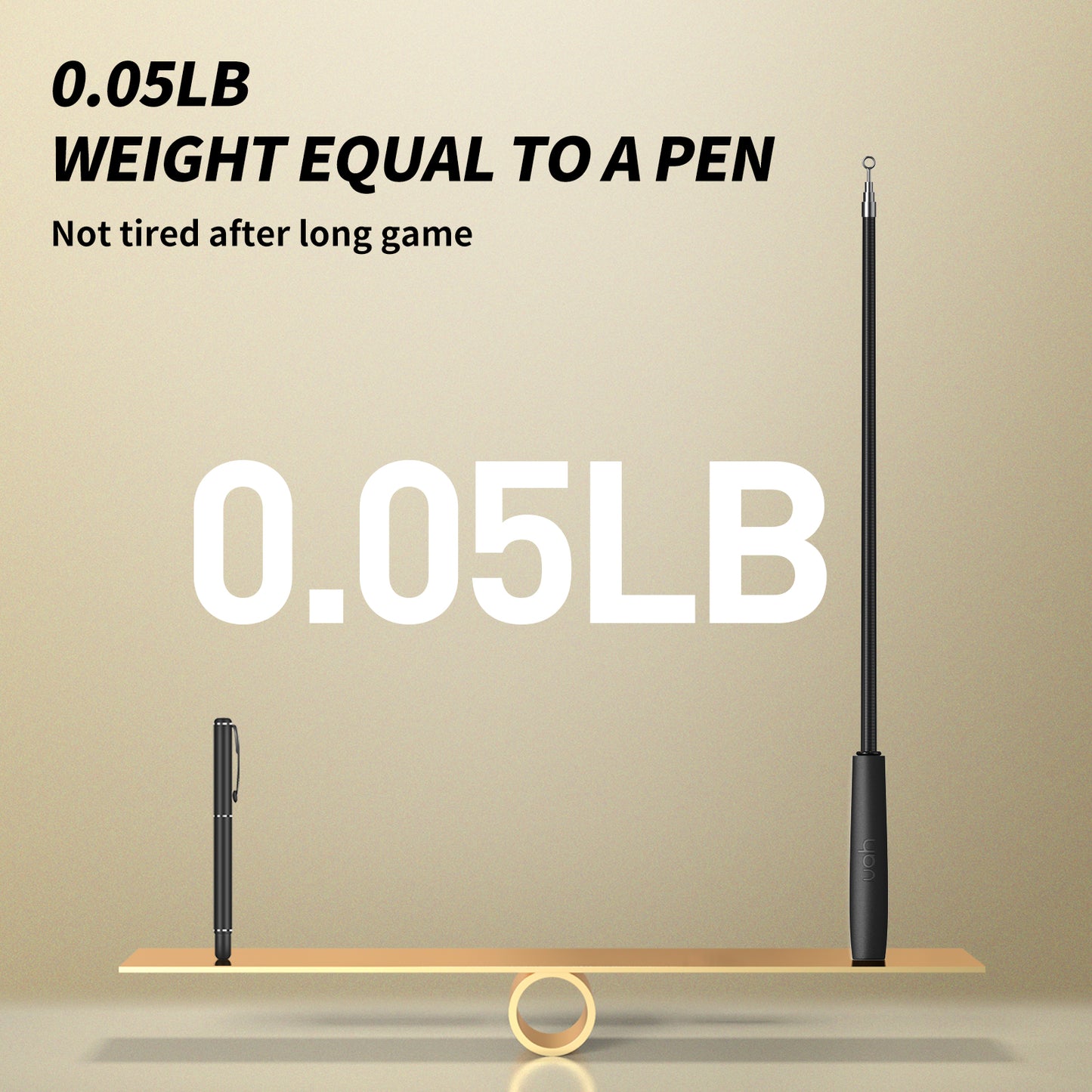 Uah Pet - Retractable Cat Wand Toy with 4 Piece Teasers