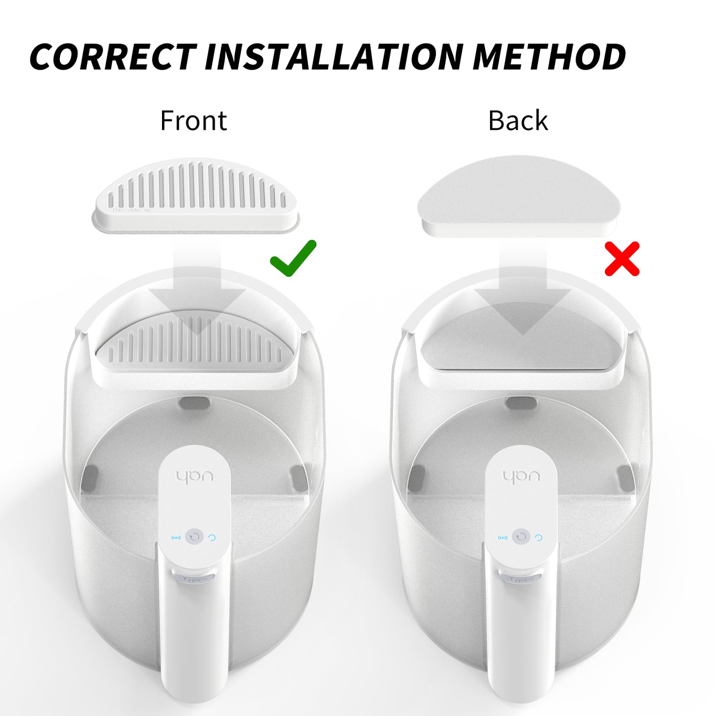 Uah Pet Replacement Filter for ZERO Cat Water Fountain (6 pcs)