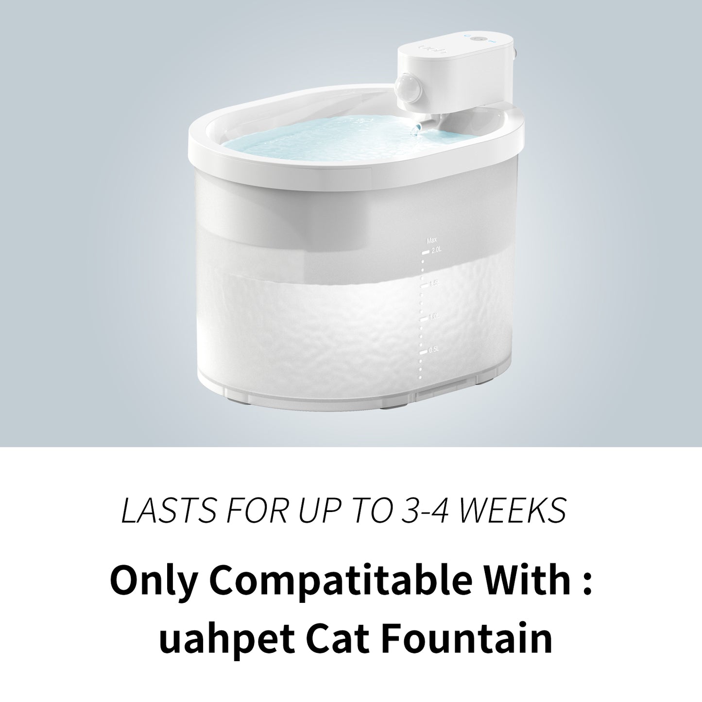 Uah Pet Replacement Filter for ZERO Cat Water Fountain (6 pcs)