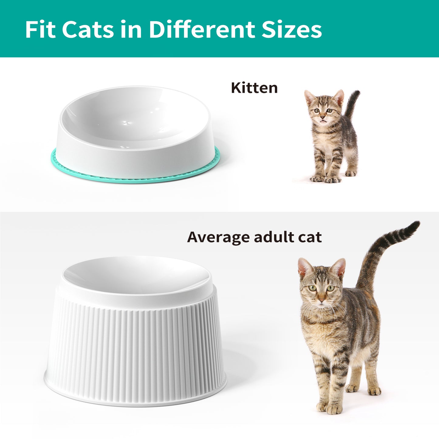 Uah Pet - Elevated Cat Bowls