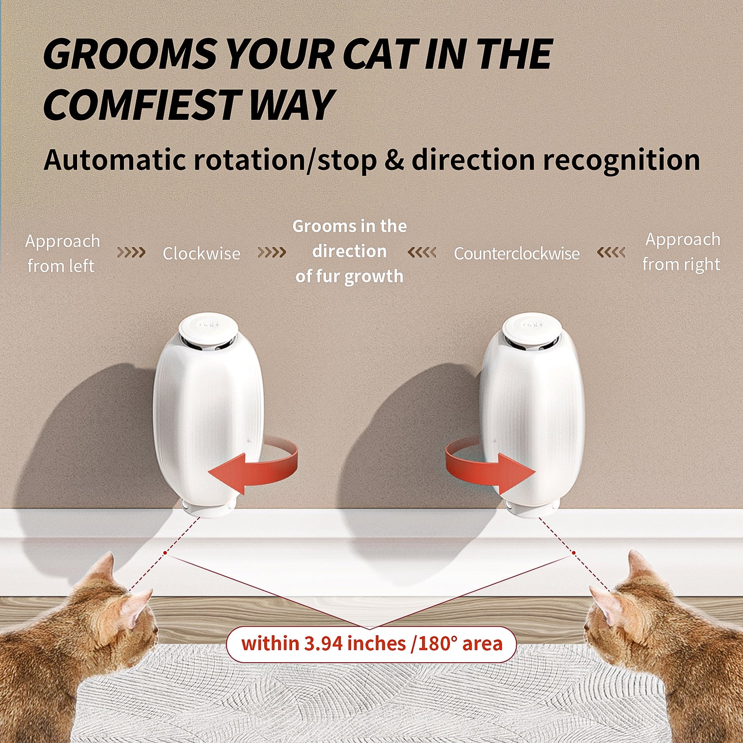 Uah Pet - FURMATIC Automatic Self Groomer Cat Brush