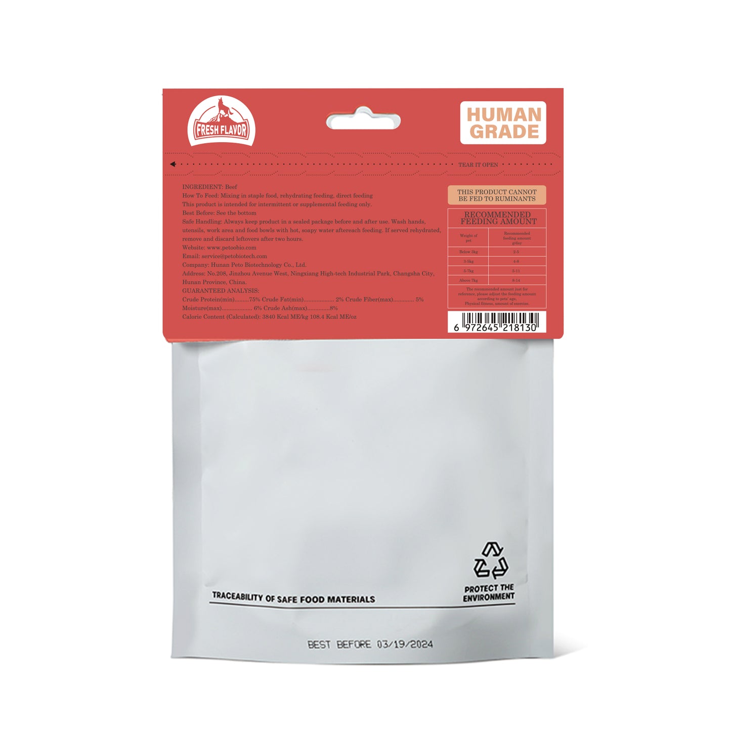 Fresh Flavor - Freeze Dried Beef (1.4oz/40g)