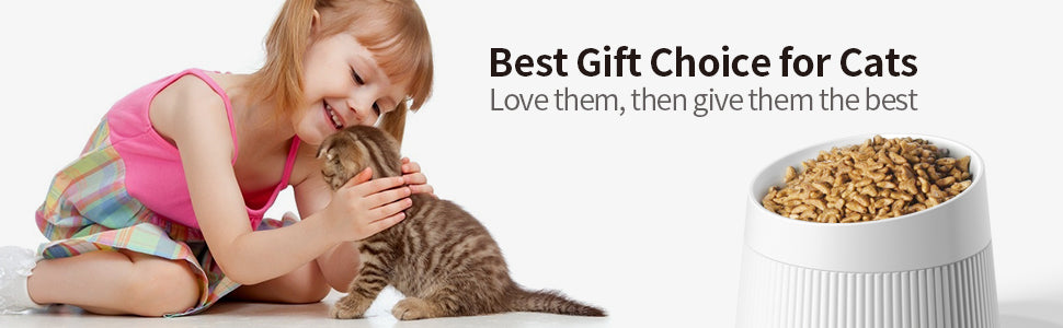 Uah Pet - Elevated Cat Bowls