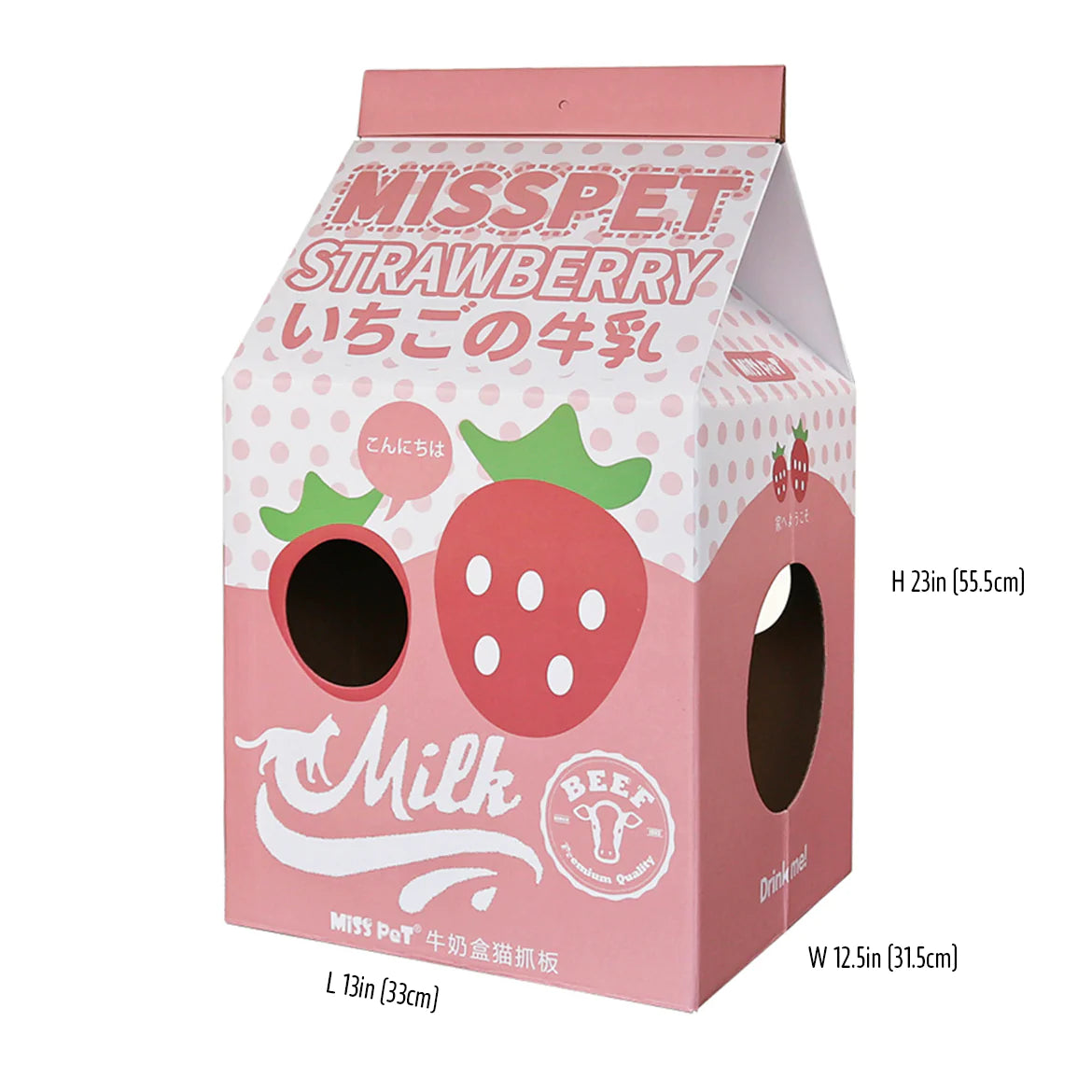 Cat Scratcher Box House With Scratching Pad