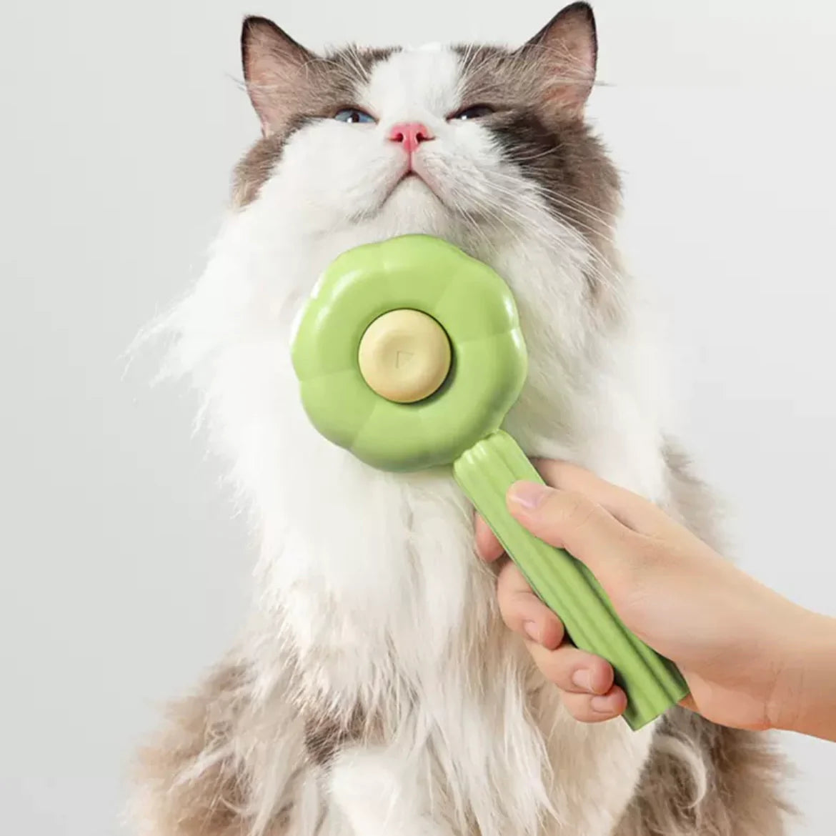 Self-Cleaning Pet Grooming One-Click Hair Brush - Donut