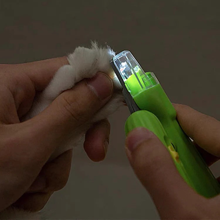 LED Pet Nail Clipper Claw Trimmer - Cactus