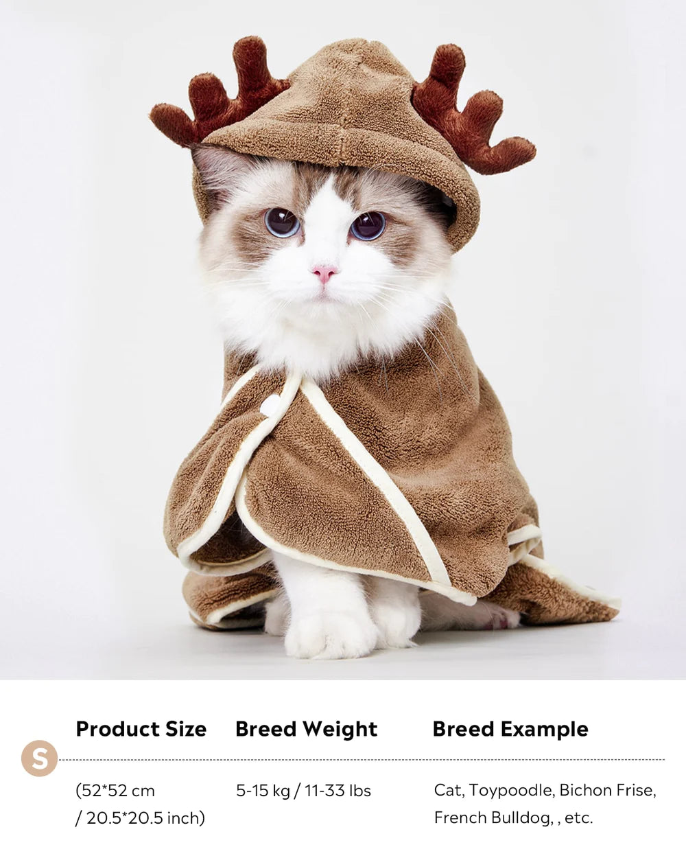 Uah Pet - PATRONUM CLOAK Hooded Bathrobe