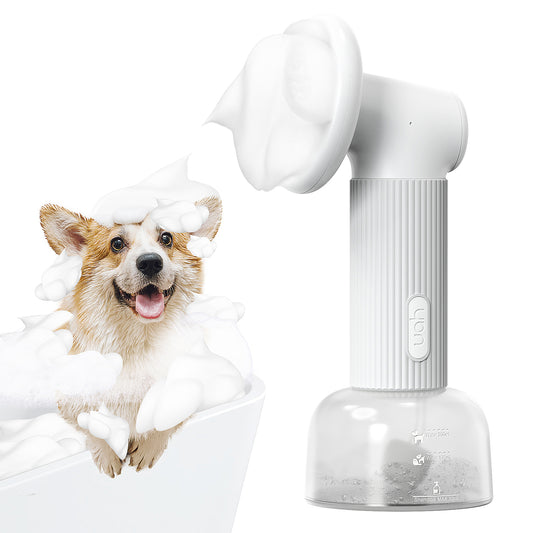 Uah Pet - FUR-EVER CLEAN Automatic Foaming Soap Dispenser and Dog Bath Brush