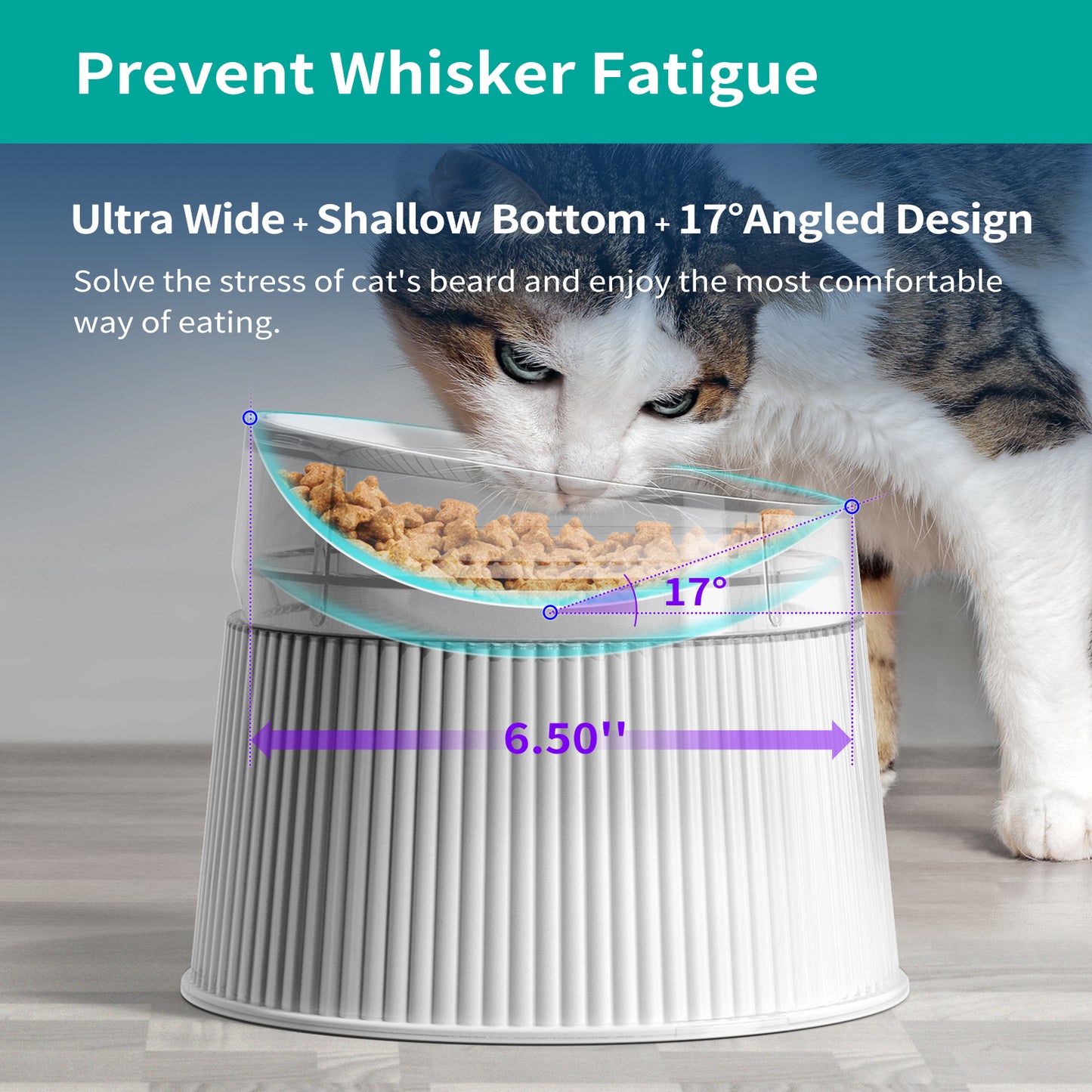 Uah Pet - Elevated Cat Bowls