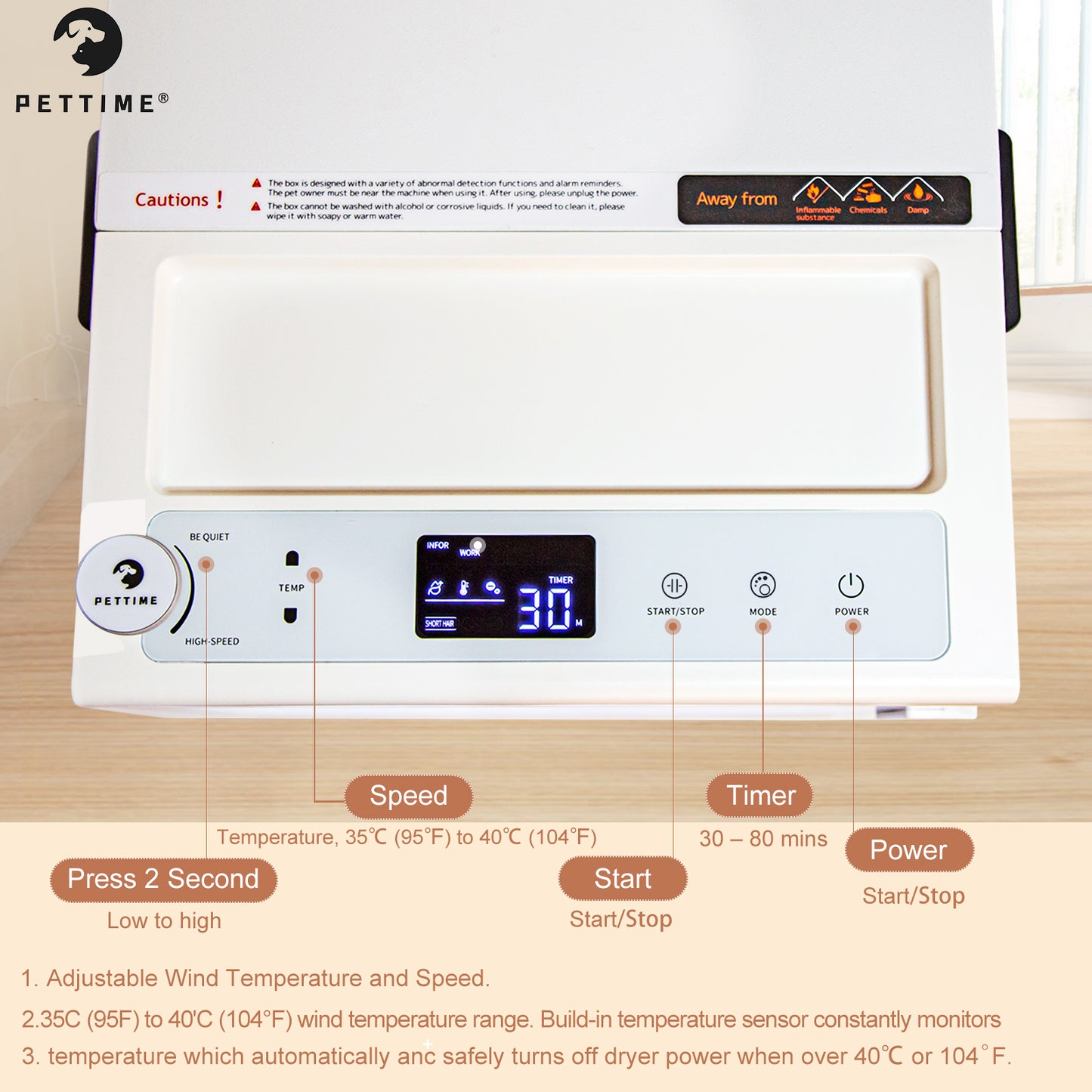 CLEARANCE SALE - PETTIME Dryer Box XL