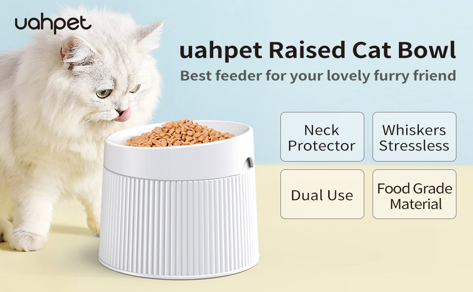 Uah Pet - Elevated Cat Bowls