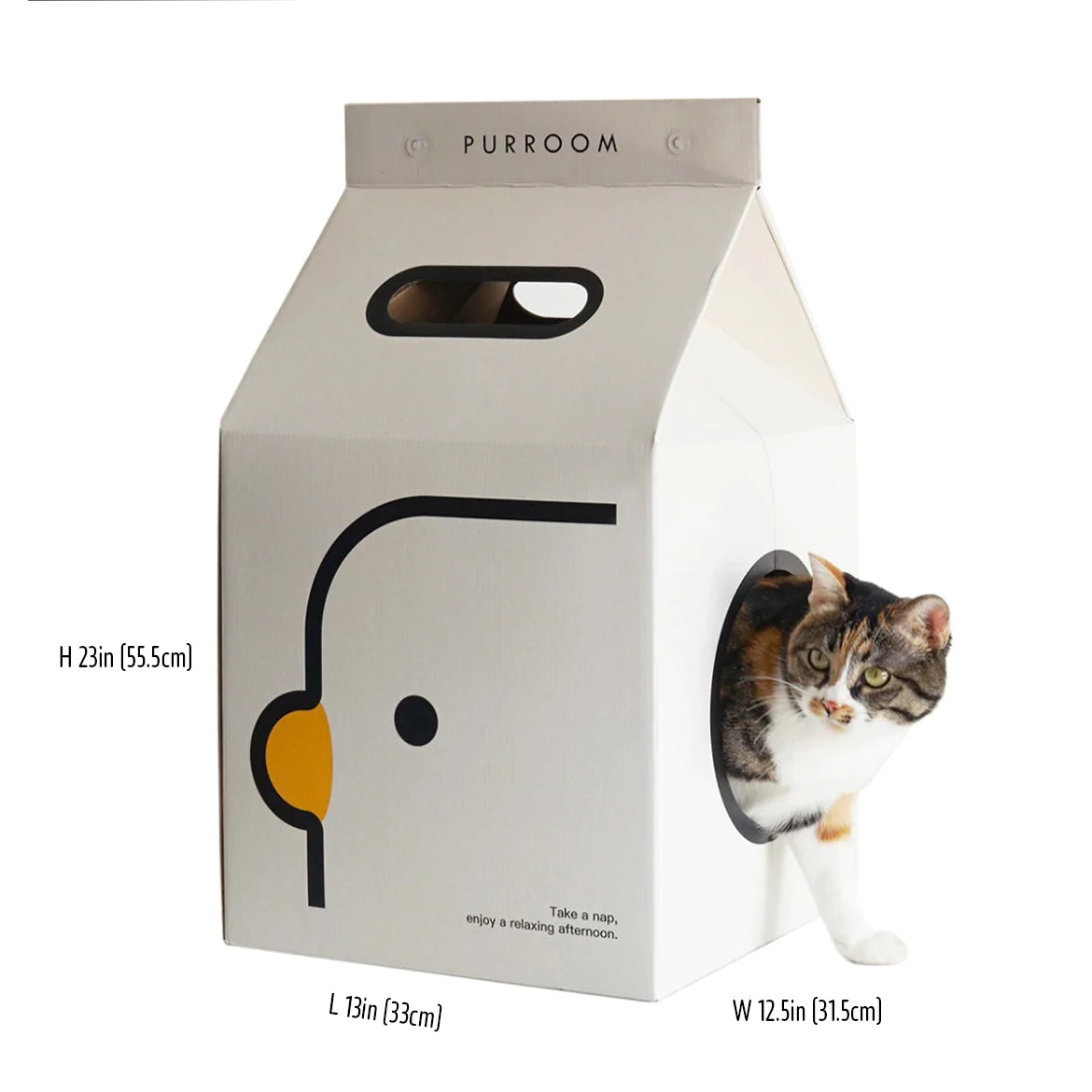 Cat Scratcher Box House With Scratching Pad